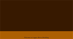 Desktop Screenshot of copperhorsedistilling.com